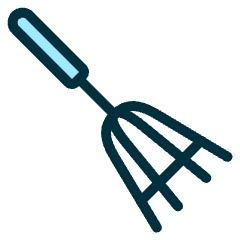 Gardening Digging Fork Icon from Ultimate Duotone Set