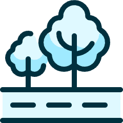 Outdoors Tree Road Icon from Ultimate Duotone Set