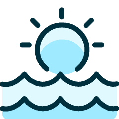Outdoors Water Sun Icon from Ultimate Duotone Set