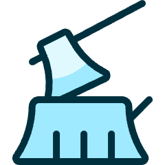 Trees Chop Icon from Ultimate Duotone Set