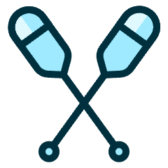 Canoe Paddles Icon from Ultimate Duotone Set