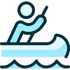 Canoe Person Icon from Ultimate Duotone Set