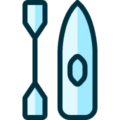 Canoe Single Icon from Ultimate Duotone Set