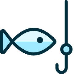 Fishing Fish Icon from Ultimate Duotone Set