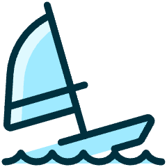 Nautic Sports Sailing Icon from Ultimate Duotone Set