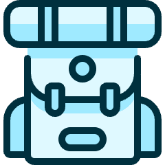 Outdoors Backpack Icon from Ultimate Duotone Set