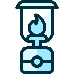 Outdoors Camp Flame Icon from Ultimate Duotone Set