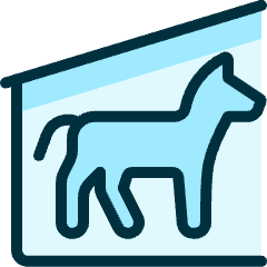 Outdoors Dog House Icon from Ultimate Duotone Set