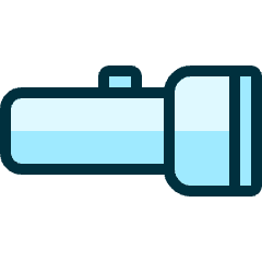 Outdoors Flashlight 2 Icon from Ultimate Duotone Set