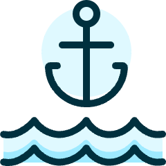 Sailing Archor Icon from Ultimate Duotone Set