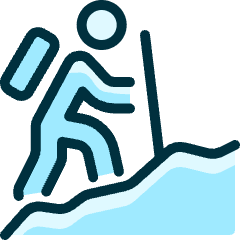 Trekking Mountain Icon from Ultimate Duotone Set