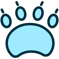 Animal Print Paw 1 Icon from Ultimate Duotone Set