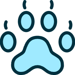 Animal Print Paw Icon from Ultimate Duotone Set
