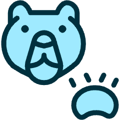 Bear Paw Icon from Ultimate Duotone Set
