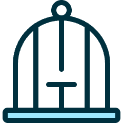 Bird Cage Empty Icon from Ultimate Duotone Set