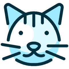 Cat Head Icon from Ultimate Duotone Set