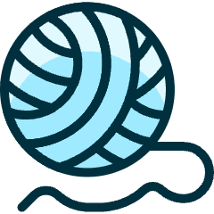 Cat Yarn Icon from Ultimate Duotone Set