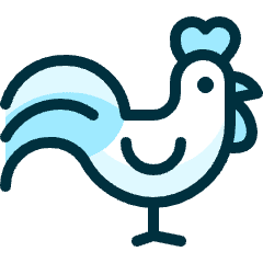 Rooster 2 Icon from Ultimate Duotone Set