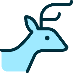 Deer 2 Icon from Ultimate Duotone Set