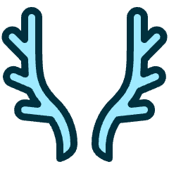 Deer Antlers Icon from Ultimate Duotone Set
