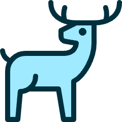 Deer Body Icon from Ultimate Duotone Set