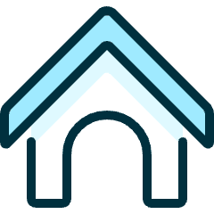 Dog House 2 Icon from Ultimate Duotone Set