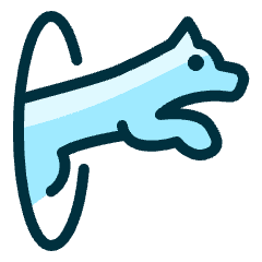 Dog Jump Icon from Ultimate Duotone Set