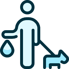 Dog Poop Clean Icon from Ultimate Duotone Set