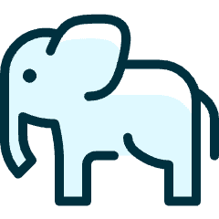 Elephant Icon from Ultimate Duotone Set