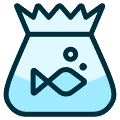 Fish Bowl Bubble Icon from Ultimate Duotone Set