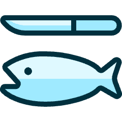 Fishing Bait Fish Icon from Ultimate Duotone Set