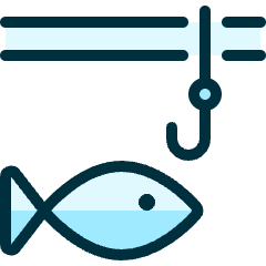 Fishing Hook Fish 1 Icon from Ultimate Duotone Set