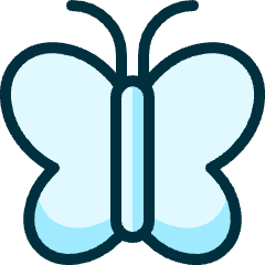 Flying Insect Butterfly 1 Icon from Ultimate Duotone Set