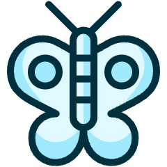 Flying Insect Butterfly Icon from Ultimate Duotone Set