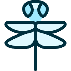 Flying Insect Dragonfly 1 Icon from Ultimate Duotone Set