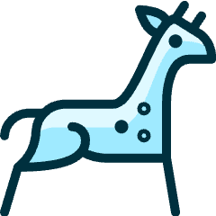 Giraffe Body 1 Icon from Ultimate Duotone Set