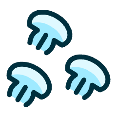Jellyfish Group Icon from Ultimate Duotone Set