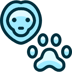 Lion Footprint Icon from Ultimate Duotone Set