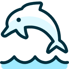 Marine Mammal Dolphin Icon from Ultimate Duotone Set