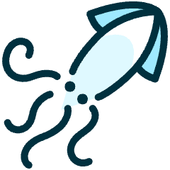 Squid Icon from Ultimate Duotone Set