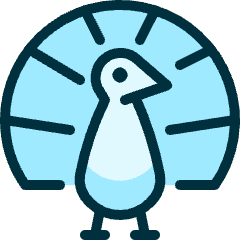 Peacock Feathers Up Icon from Ultimate Duotone Set