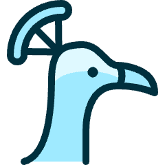 Peacock Head Icon from Ultimate Duotone Set