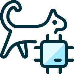 Pet Tracking Cat Chip Icon from Ultimate Duotone Set