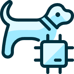 Pet Tracking Dog Chip Icon from Ultimate Duotone Set