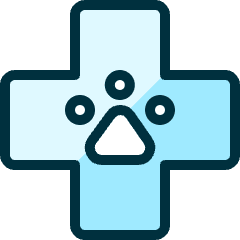 Pets Paw Hospital Icon from Ultimate Duotone Set