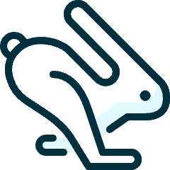 Rabbit Running Icon from Ultimate Duotone Set