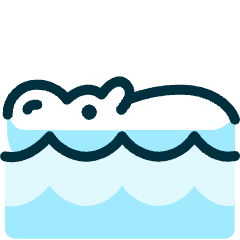 Reptile Hippo Icon from Ultimate Duotone Set