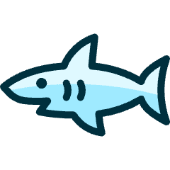 Shark Icon from Ultimate Duotone Set