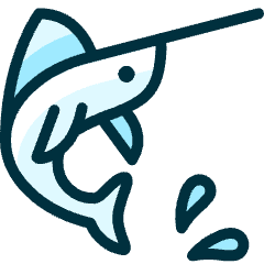 Shark Swordfish Fish Icon from Ultimate Duotone Set