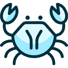 Shellfish Crab Icon from Ultimate Duotone Set
